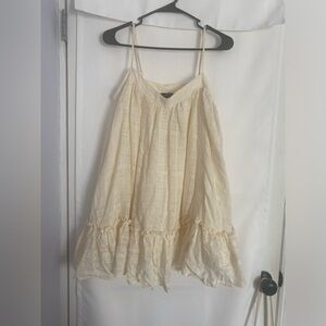 Nwt forever 21 ivory eyelet mini dress